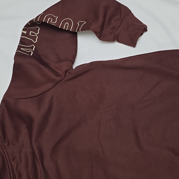 Kangol Maroon Bandana-Lined Pullover Hoodie Size M New - Picture 8 of 10